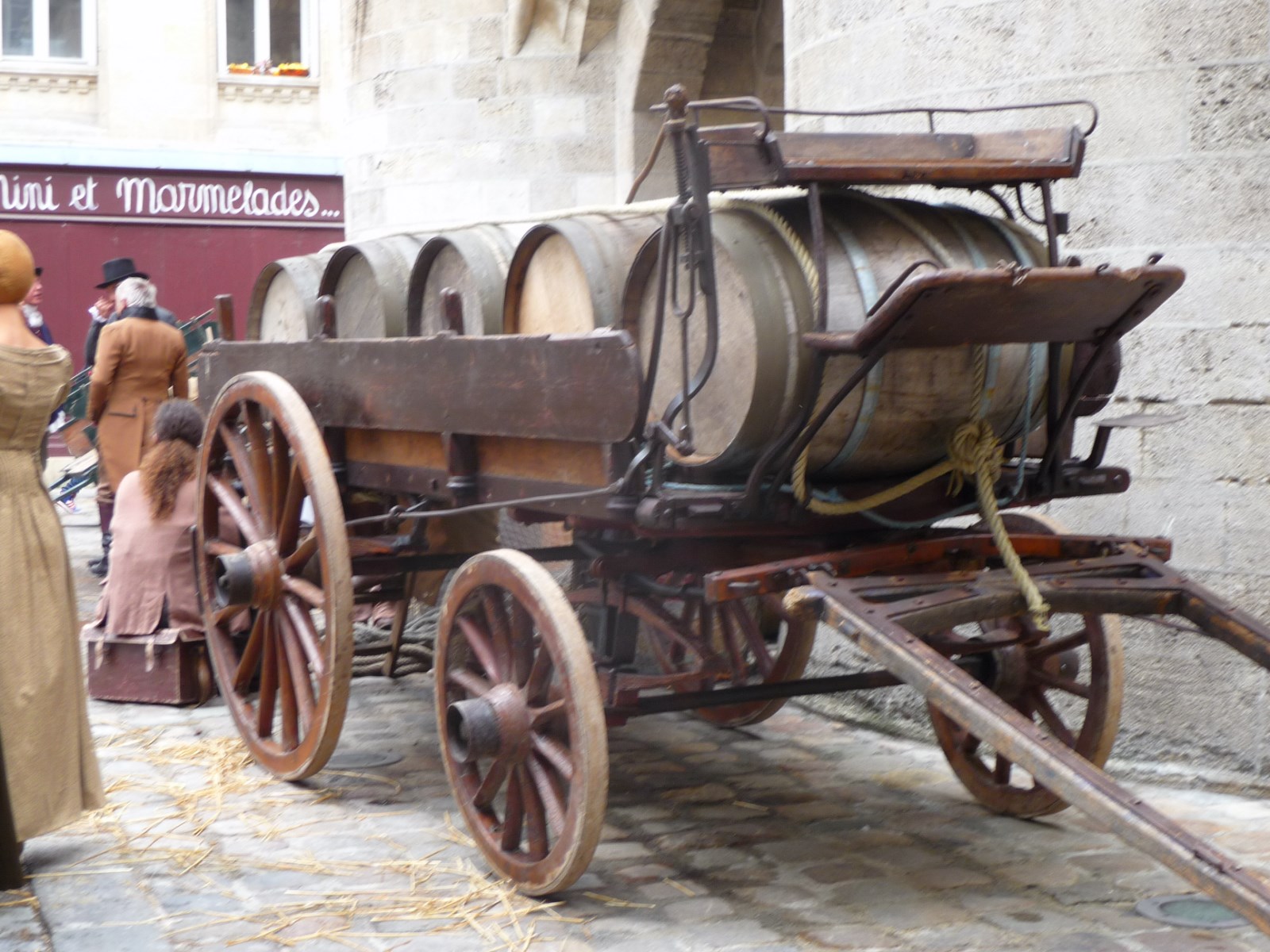 Chariot pour le transport de barriques en Gironde